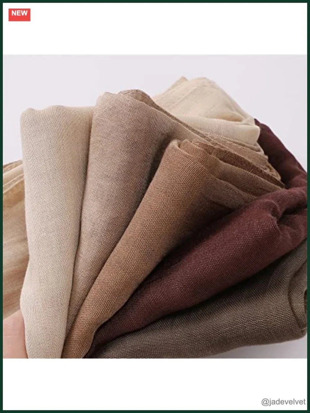Viscose Hijab Scarf 34x72 Inches Lightweight Shawl Wrap